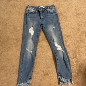 KanCan ripped / distressed light jeans.  Size 9/28